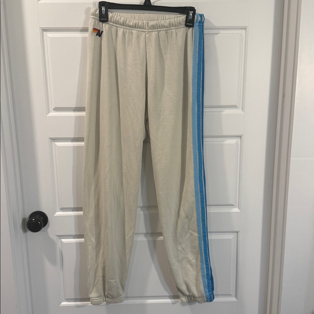 Aviator Nation 5 Stripe Women's Vintage White/Blue medium - Picture 4 of 15